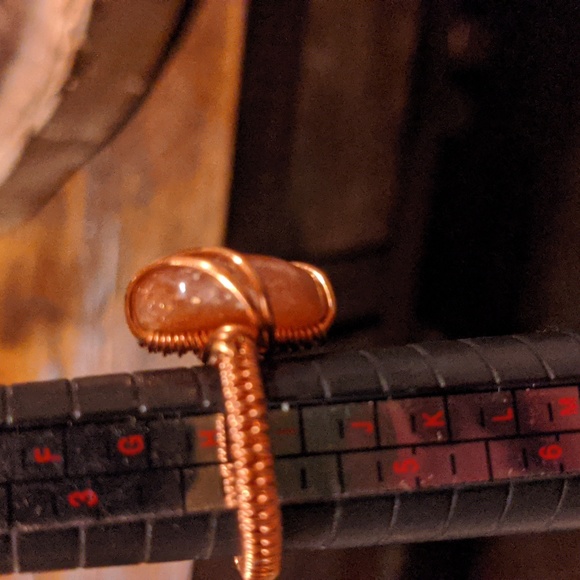 Handmade Oregon Sunstone Ring - Picture 3 of 3